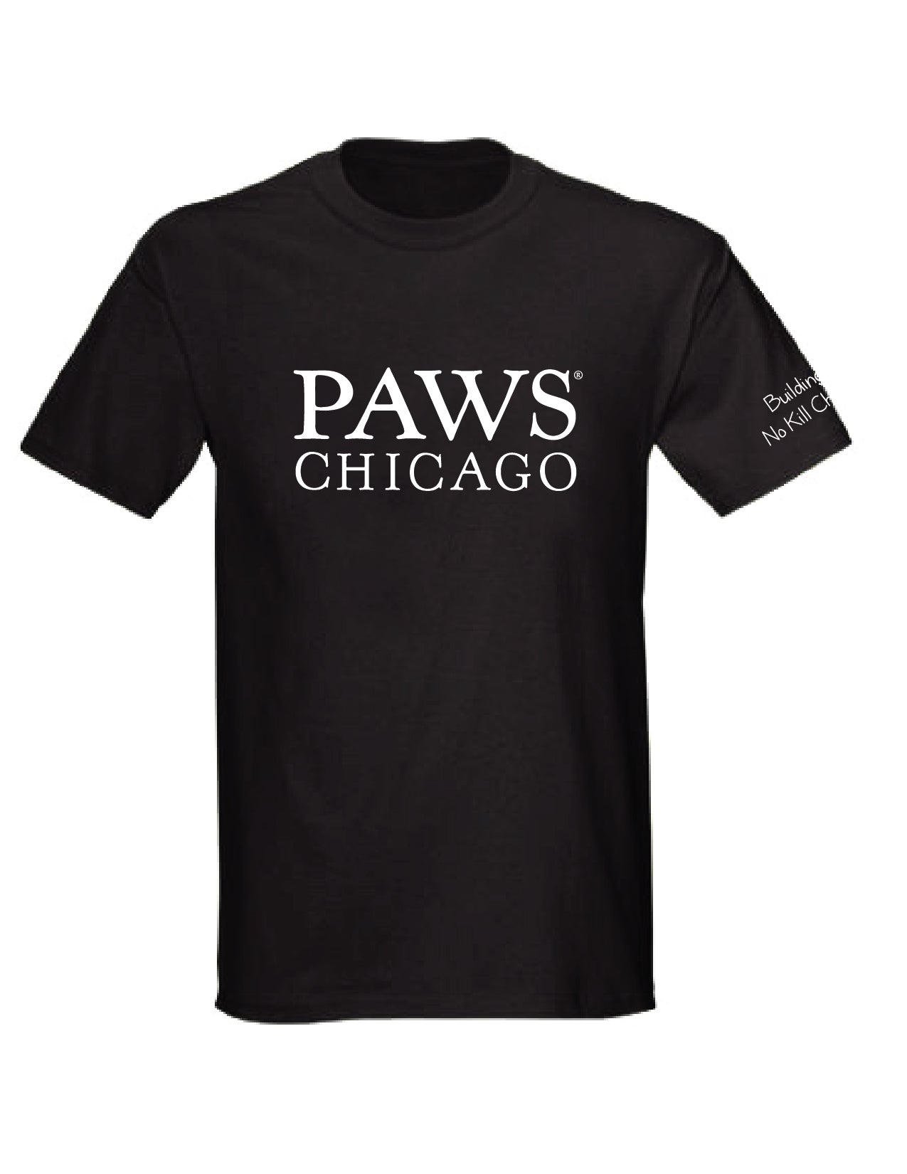 Black PAWS Unisex Short Sleeve T-Shirt