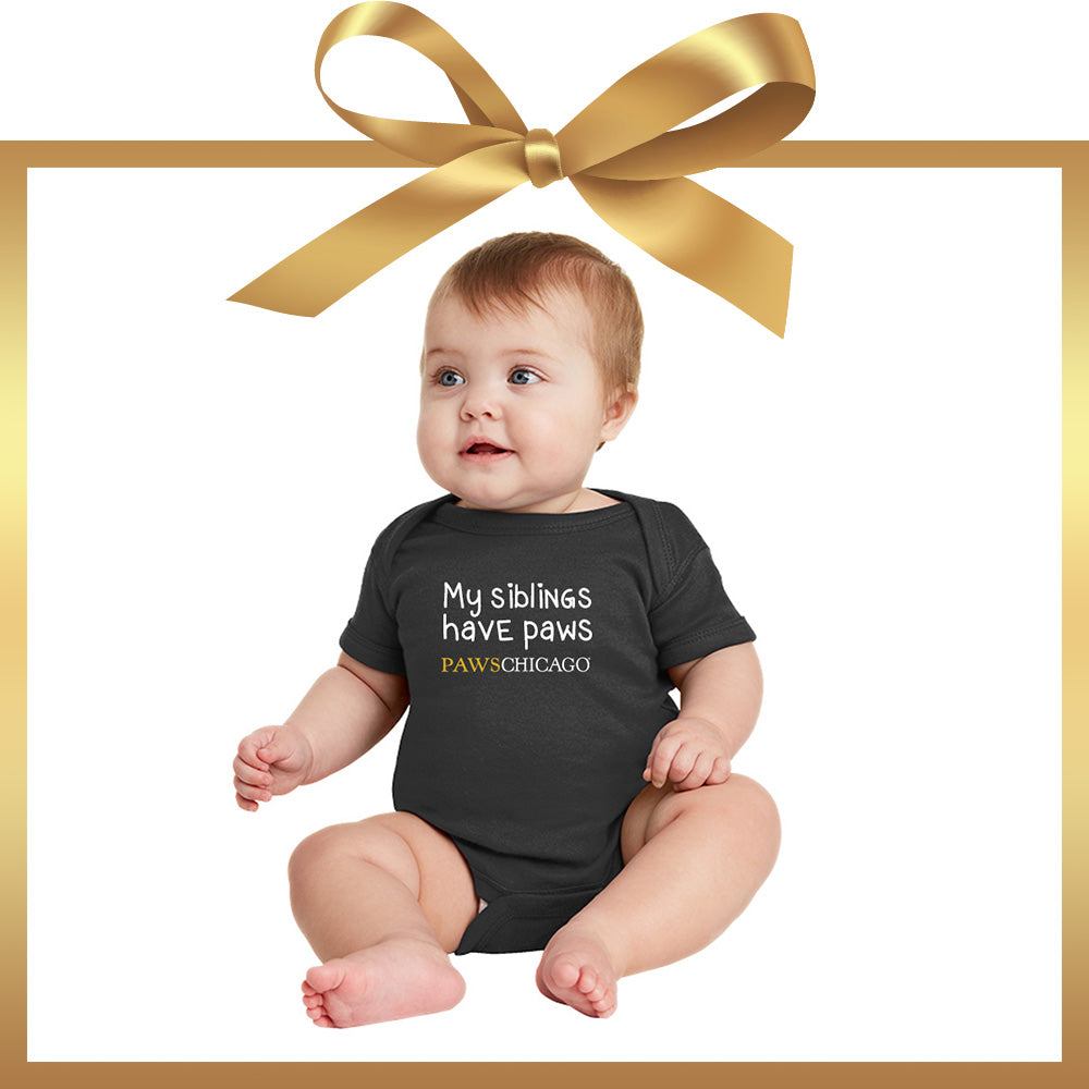“My Siblings Have Paws” Onesie