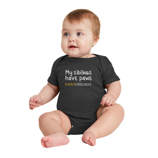 “My Siblings Have Paws” Onesie