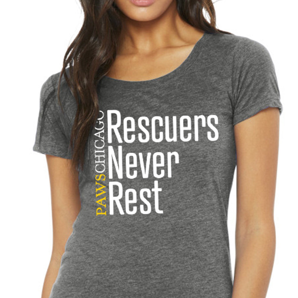 “Rescuers Never Rest” Women's T-Shirt